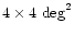 $4 \times 4 \mbox{ deg}^2$