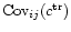 ${\rm Cov}_{ij}(c^{\rm tr})$