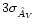$3 \sigma_{\hat A_V}$