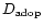 $D_{\rm adop}$