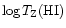 $\log T_{\rm Z}({\rm HI})$