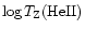 $\log T_{\rm Z}({\rm HeII})$