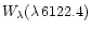 $W_{\lambda}(\lambda\,6122.4)$