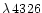 $\lambda\,4326$