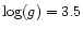 $\log(g)=3.5$