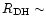 $R_{\rm DH}\sim$