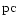 $\mbox{pc}$