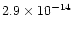$2.9\times10^{-14}$