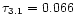 $\tau_{3.1}=0.066$