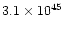 $3.1\times 10^{45}$