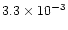 $3.3\times 10^{-3}$