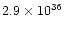 $2.9\times 10^{36}$