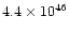 $4.4\times 10^{46}$