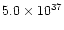 $5.0\times 10^{37}$