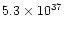 $5.3\times 10^{37}$