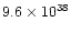 $9.6\times 10^{38}$