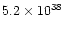 $5.2\times 10^{38}$