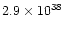 $2.9\times 10^{38}$