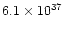 $6.1\times 10^{37}$