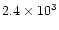 $2.4\times 10^3$
