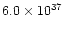 $6.0\times 10^{37}$