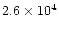 $2.6\times 10^4$