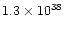 $1.3\times 10^{38}$