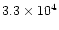$3.3\times 10^4$