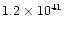$1.2\times 10^{41}$