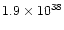 $1.9\times 10^{38}$