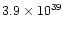 $3.9\times 10^{39}$