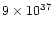 $ 9\times 10^{37}$