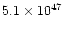 $5.1\times 10^{47}$