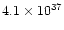$ 4.1\times 10^{37}$