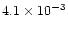 $ 4.1\times 10^{-3}$