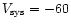 $V_{\rm sys} = -60$
