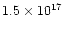 $1.5\times 10^{17}$