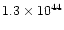 $1.3\times 10^{44}$