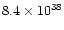 $8.4\times 10^{38}$