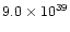 $9.0\times 10^{39}$