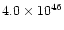 $4.0\times 10^{46}$