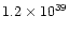 $1.2 \times 10^{39}$