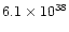 $6.1\times 10^{38}$