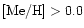 ${\rm [Me/H]}>0.0$