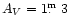 $A_{V}=1 \hbox{$.\!\!^{\rm m}$ }3$