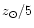 $z_{\odot}/5$