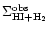 $\Sigma_{\rm HI+H_{2}}^{\rm obs}$