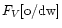 $F_{V}[\rm o/dw]$