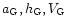 $a_{{\rm G}},h_{{\rm G}}, V_{{\rm G}}$