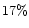 $17\%$
